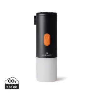 Nordic Drift Titan draagbare luchtpomp & campinglamp zwart