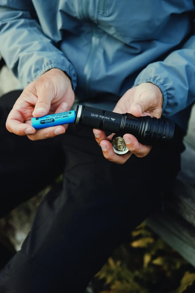 Nordic Drift Everest RCS krachtige zaklamp dubbele batterij