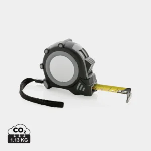 RCS gerecycled plastic Grip 5M/19mm rolmaat grijs, zwart