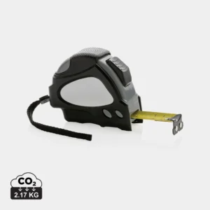 RCS gerecycled plastic autostop rolmaat 8M/25mm zwart