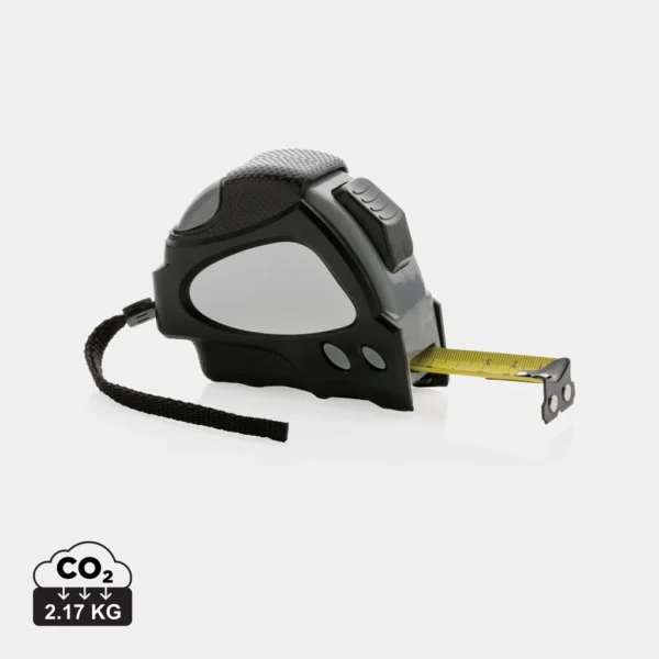 RCS gerecycled plastic autostop rolmaat 8M/25mm zwart