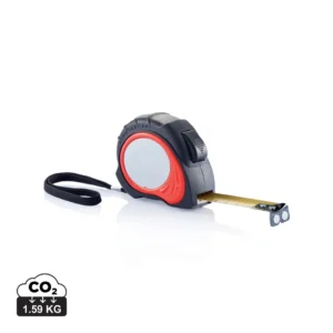Tool Pro autostop rolmaat 5m/19mm rood, zwart