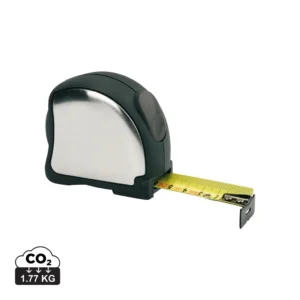 Staal rolmaat zilver, zwart