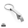 RCS flesopener sleutelhanger van gerecycleerde zinklegering zilver