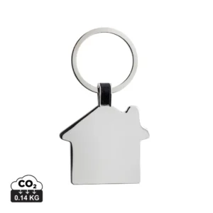 RCS sleutelhanger van gerecycled zinc alloy zilver