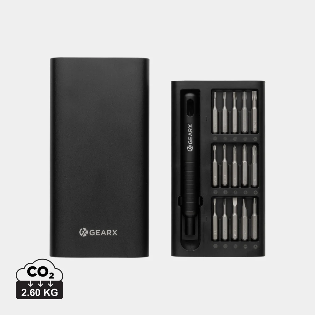 Gear X 31-in-1 precisie schroeven-draaierset zwart