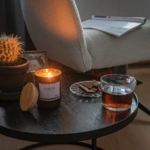 Ukiyo luxe geurkaars met bamboe deksel