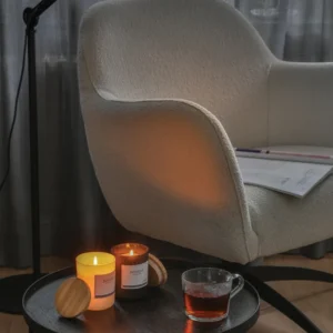 Ukiyo luxe geurkaars met bamboe deksel