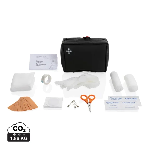RCS gerecycled nubuck PU etui EHBO-set zwart