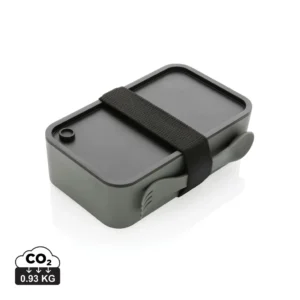 PP lunchbox met spork grijs