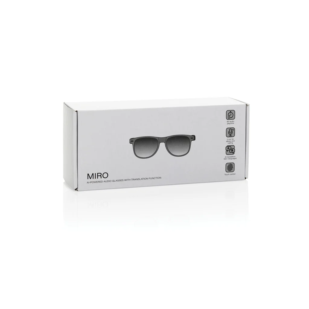 Miro AI-audiobril met vertaalfunctie