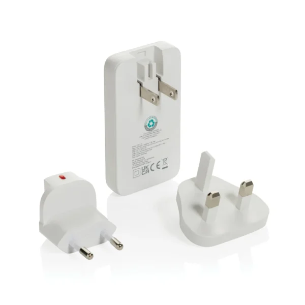 Fluxo RCS 65W platte GaN-lader met universele connectors