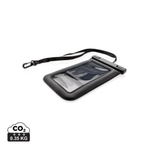 IPX 8 waterdichte drijvende telefoon hoes zwart