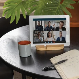Bamboe tablet en telefoon stand