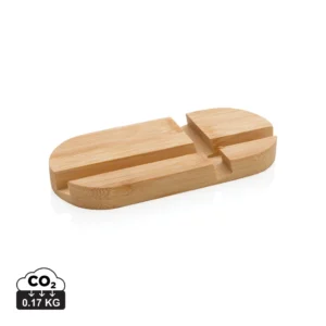 Bamboe tablet en telefoon stand bruin