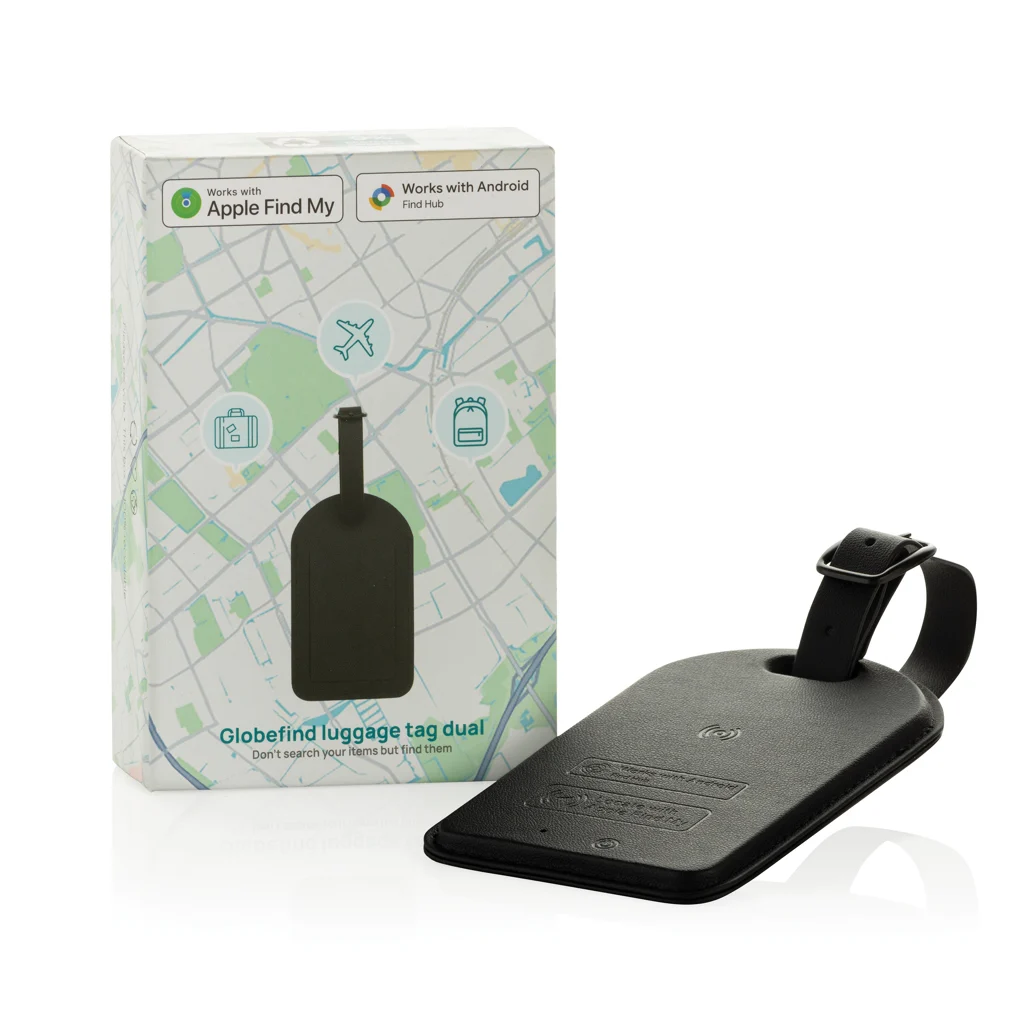 Globefind Dual RCS luggage tag met wereldwijd lokaliseren