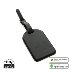 Globefind Dual RCS luggage tag met wereldwijd lokaliseren zwart