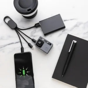 4-in-1 kabel met karabijnhaak