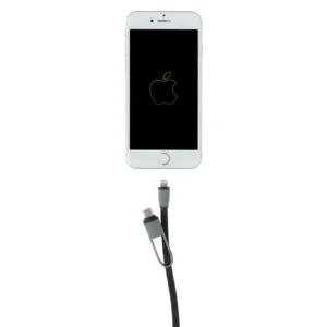 3-in-1 kabel met oprolmechanisme