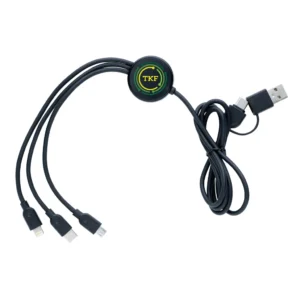 RCS gerecycled TPE en gerecyclede kunststof 60W 4-in-1 kabel