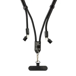 LoopAmp RCS rPET verstelbaar telefoonkoord met 60W kabel