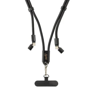 LoopAmp RCS rPET verstelbaar telefoonkoord met 60W kabel