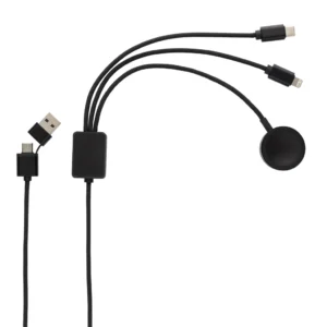 Terra RCS rPET 6-in-1 60W oplaadkabel met iWatch lader