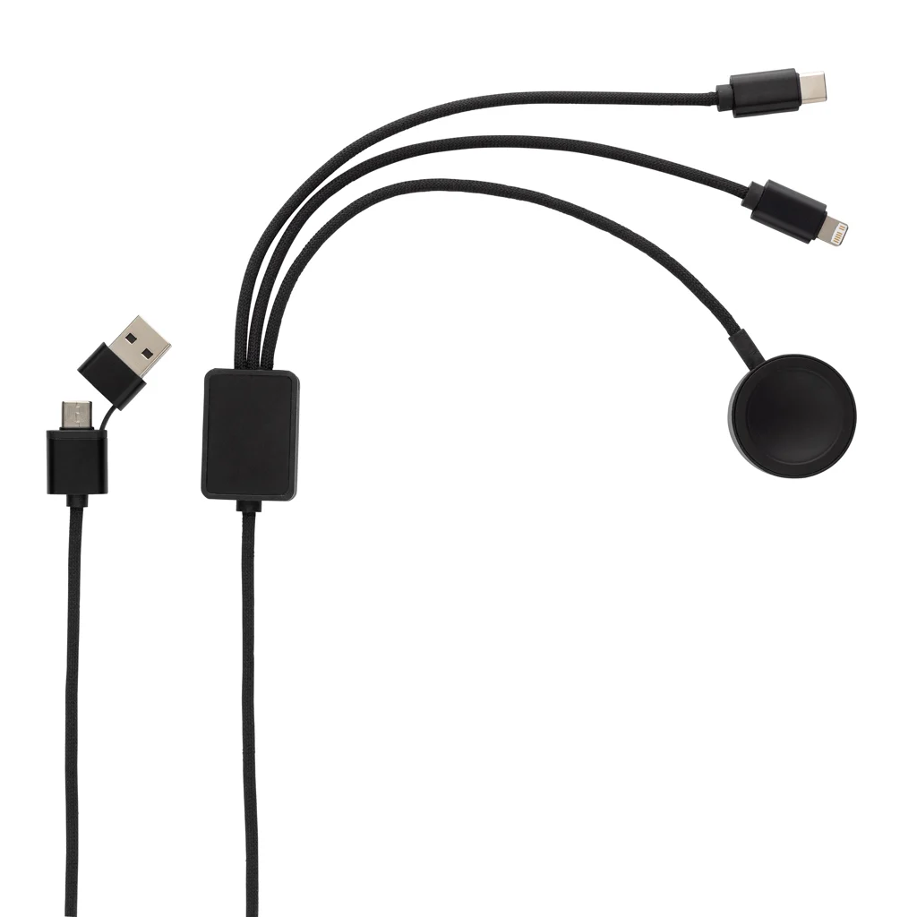 Terra RCS rPET 6-in-1 60W oplaadkabel met iWatch lader