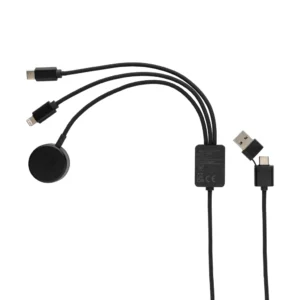 Terra RCS rPET 6-in-1 60W oplaadkabel met iWatch lader