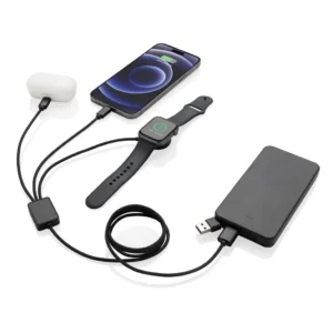 Terra RCS rPET 6-in-1 60W oplaadkabel met iWatch lader
