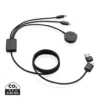 Terra RCS rPET 6-in-1 60W oplaadkabel met iWatch lader grijs