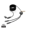 Terra RCS gerecycled PET 3 meter 4-in-1 kabel grijs