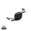 RCS standaard recycled plastic and TPE 4-in-1 kabel zwart