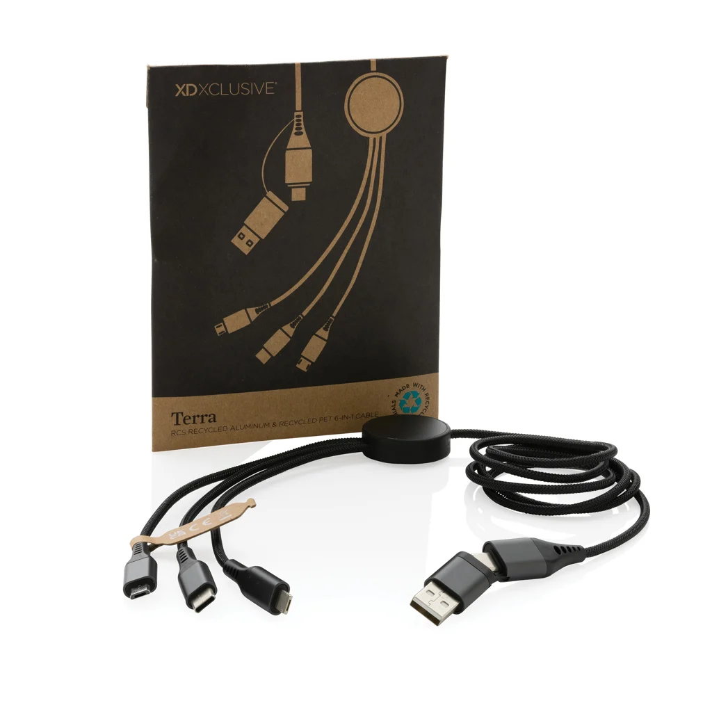 Terra 60W RCS recycled aluminium 120 cm 6-in-1 kabel