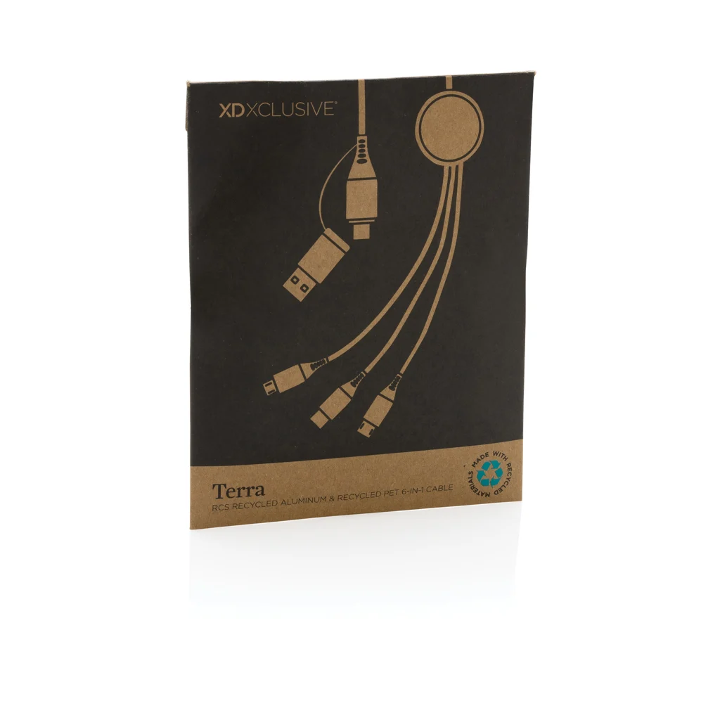 Terra 60W RCS recycled aluminium 120 cm 6-in-1 kabel