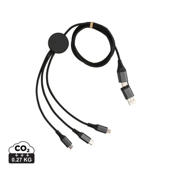 Terra 60W RCS recycled aluminium 120 cm 6-in-1 kabel grijs