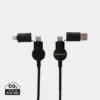 Oakland 1.2meter RCS rplastic 6-in-1 fast charging 45W kabel zwart