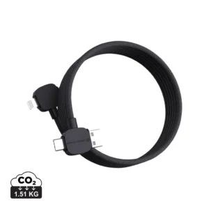 Urban Vitamin Stockton 65W gerecycled TPE/PET magn. kabel zwart