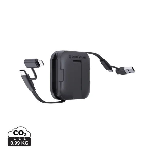 Urban Vitamin San Jose 100W standaard met uittrekbare kabel zwart