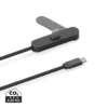Aluvia RCS 65W PD-kabel met verstelbare telefoonstandaard zwart