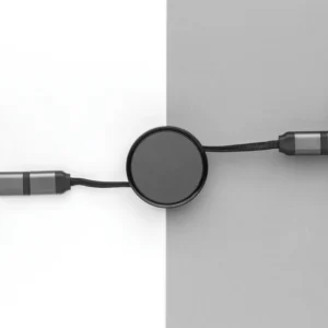 Terra RCS gerecycled aluminium uittrekbare 60W 6-in-1-kabel