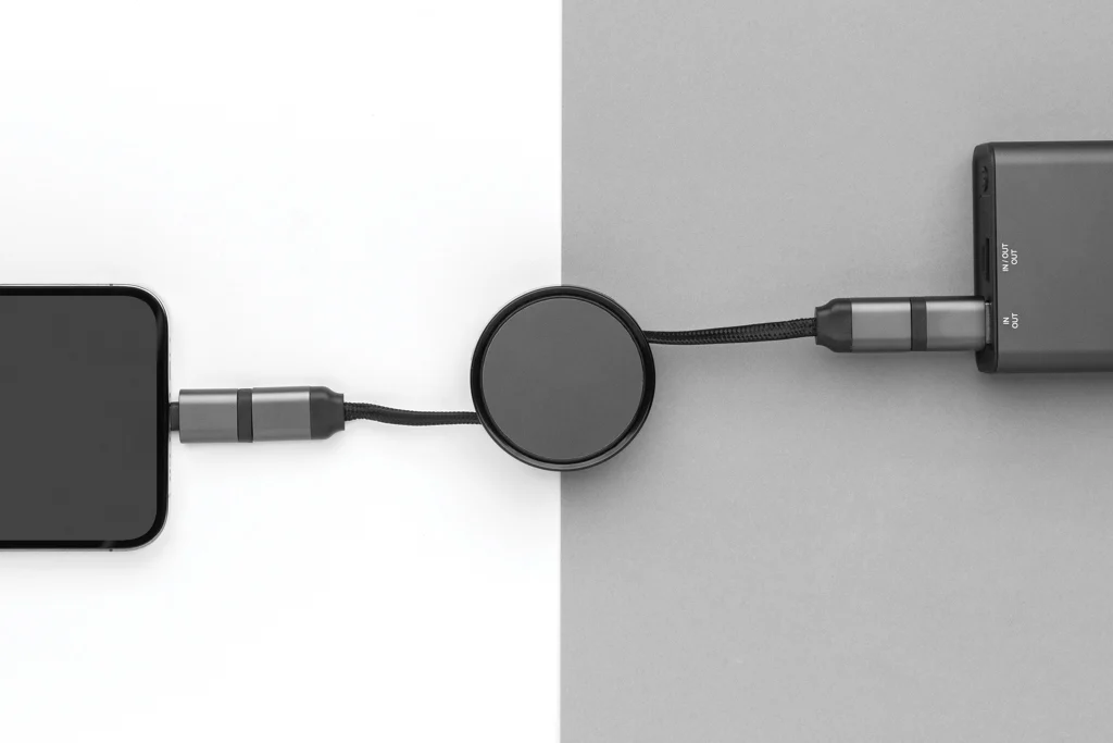 Terra RCS gerecycled aluminium uittrekbare 60W 6-in-1-kabel