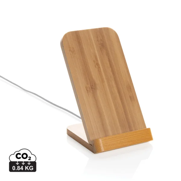 Bamboe 5W draadloze oplaadstandaard bruin