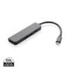 Terra RCS gerecycled aluminium hub met HDMI input grijs