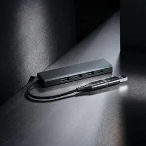 Terra RCS gerecycled aluminium hub met 3 USB-poorten