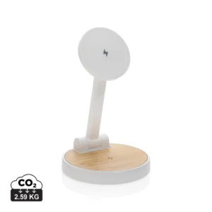Ontario RCS rplastic 15W magnetische 2 in 1 lader wit
