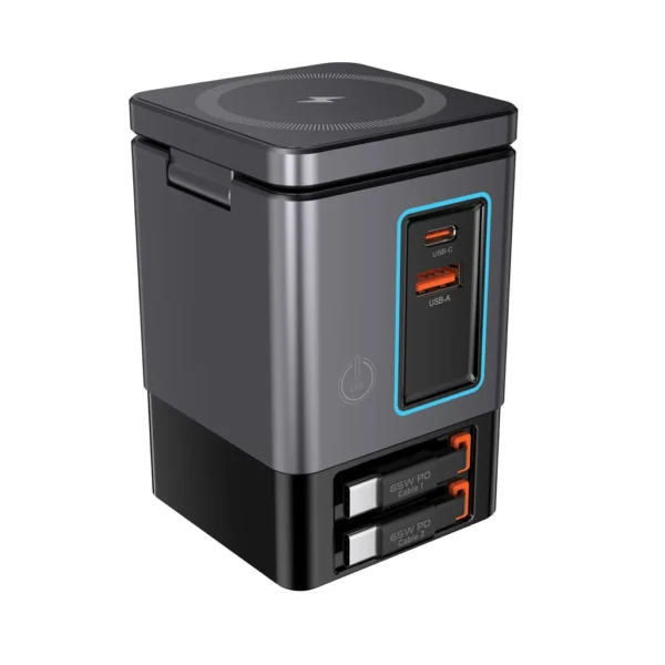 Urban Vitamin Sacramento 105W GaN lader, uittrekbare kabels