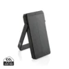 Skywave RCS gerecyclede kunststof zonne-powerbank 10000 mAh zwart