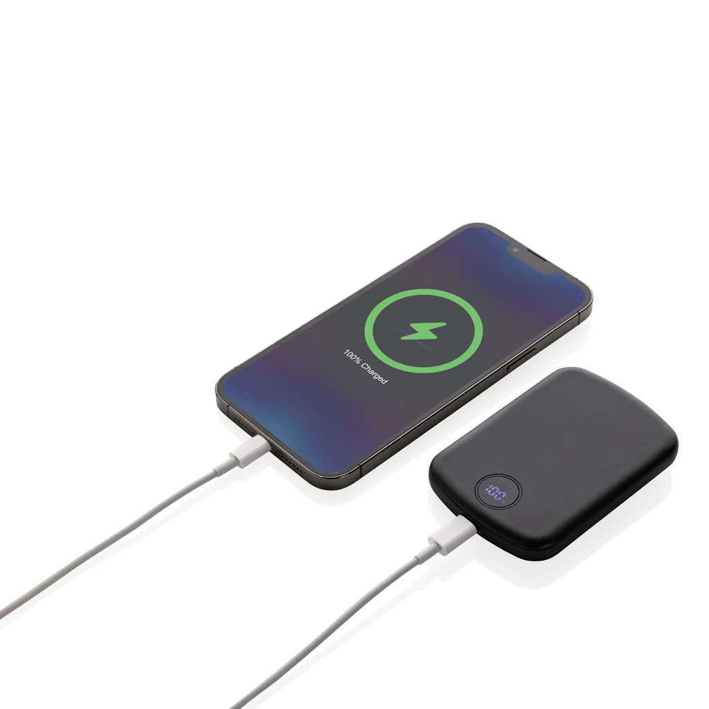 MagBoost gerecycled plastic 5000 mah magnetische powerbank