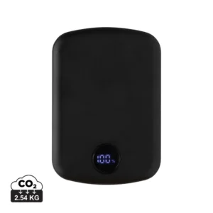 MagBoost gerecycled plastic 5000 mah magnetische powerbank zwart
